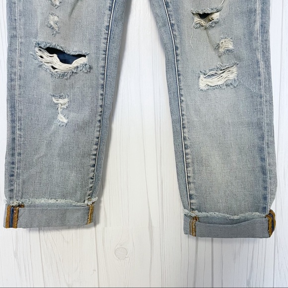 One by One Teaspoon Awesome Baggies Distressed Cuffed Jeans Size 27 - Picture 7 of 9